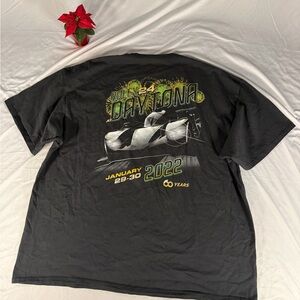 Rolex Daytona 2022 Graphic T Shirt Black Size XXL Green Yellow